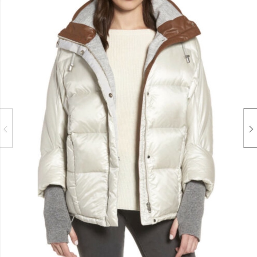 Sosken Studios Beda Down Grey Silver Puffer Jacket